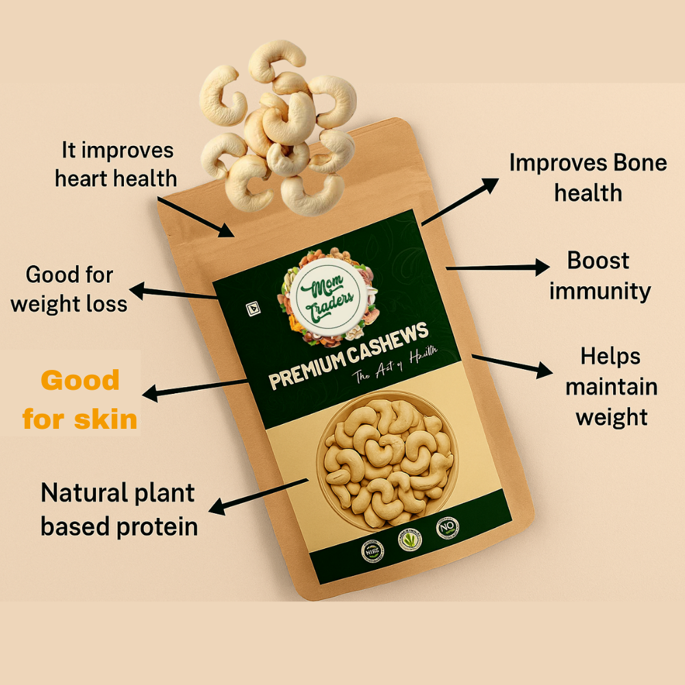 100% Natural Whole Premium Cashews – Creamy, Nutrient-Packed & Sustainably Sourced