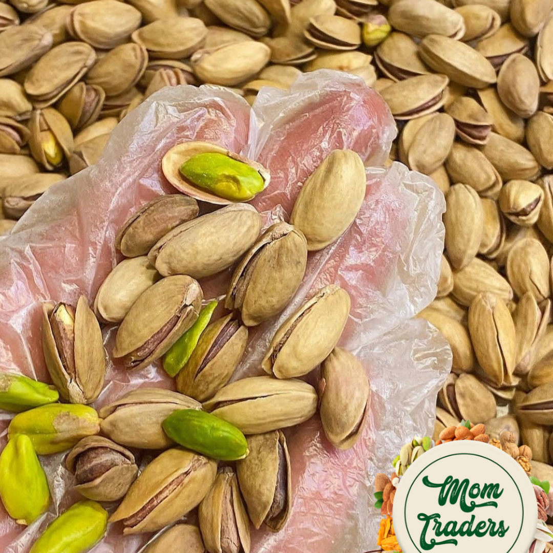 Buy Mild Salted Pistachios Online – High-Protein, Heart & Eye Healthy | MOM TRADERS