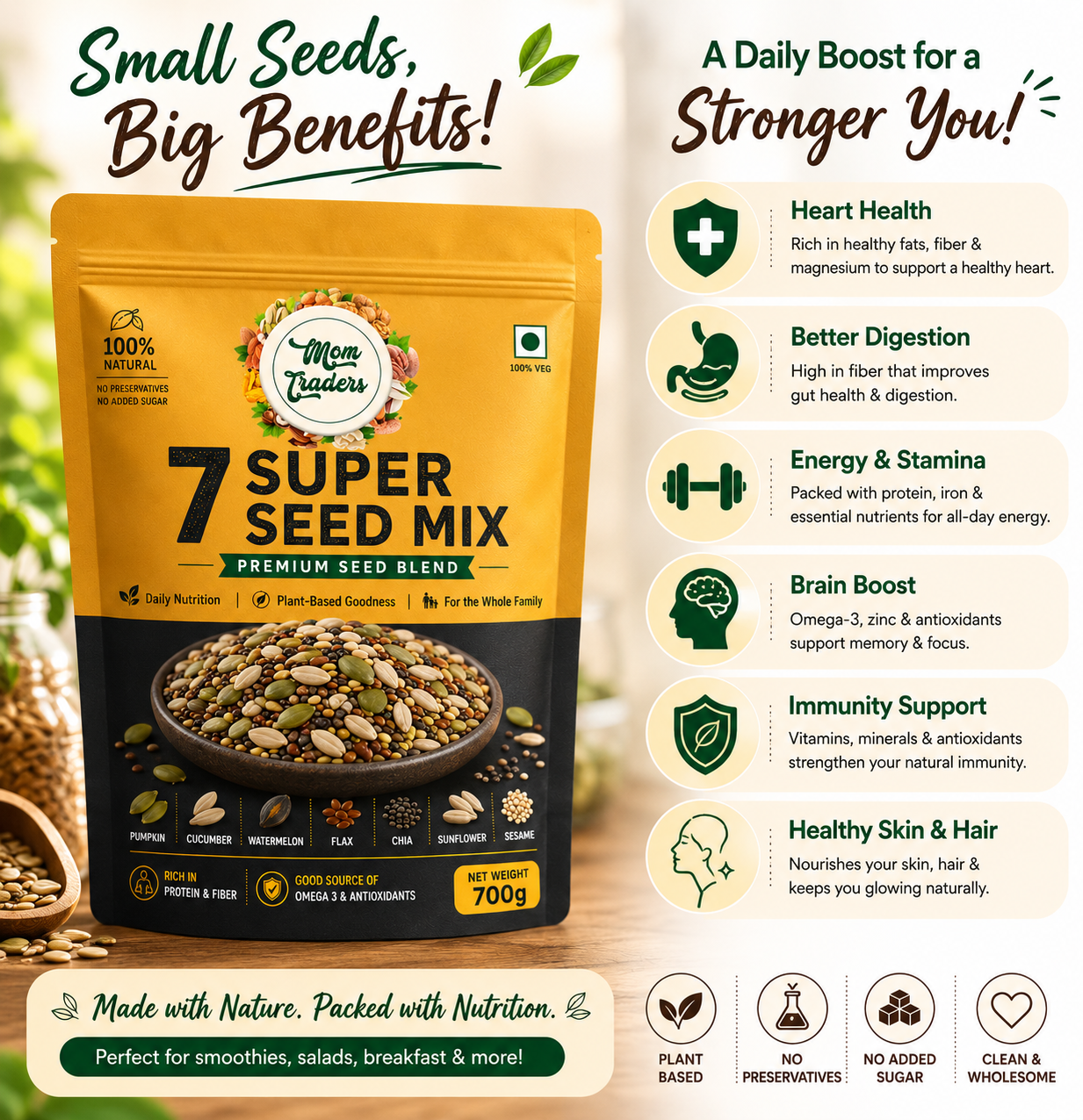 7-in-1 Super Seed Mix | Healthy Superfood Blend