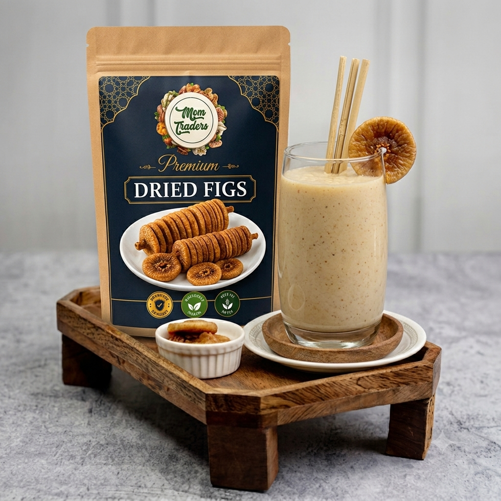 Premium Dried Figs (Anjeer) | 100% Natural Sun-Dried Figs | Soft, Chewy & Naturally Sweet| Mom Traders