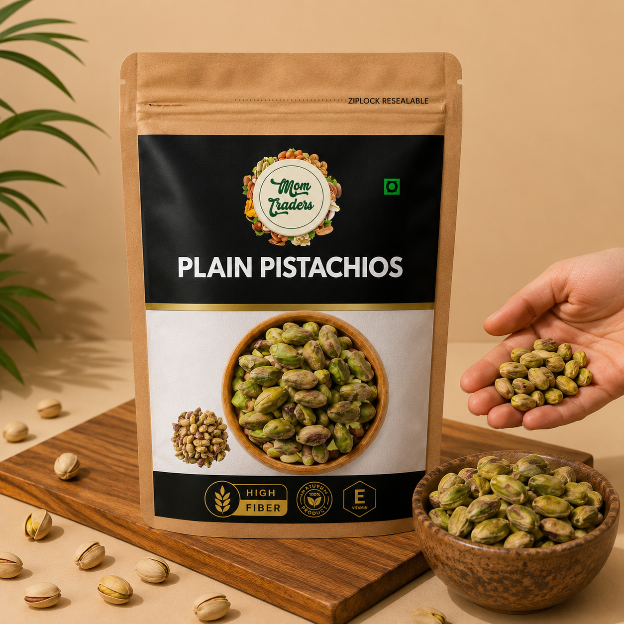 Plain Pistachio Kernels | 100% Natural Unsalted Pista
