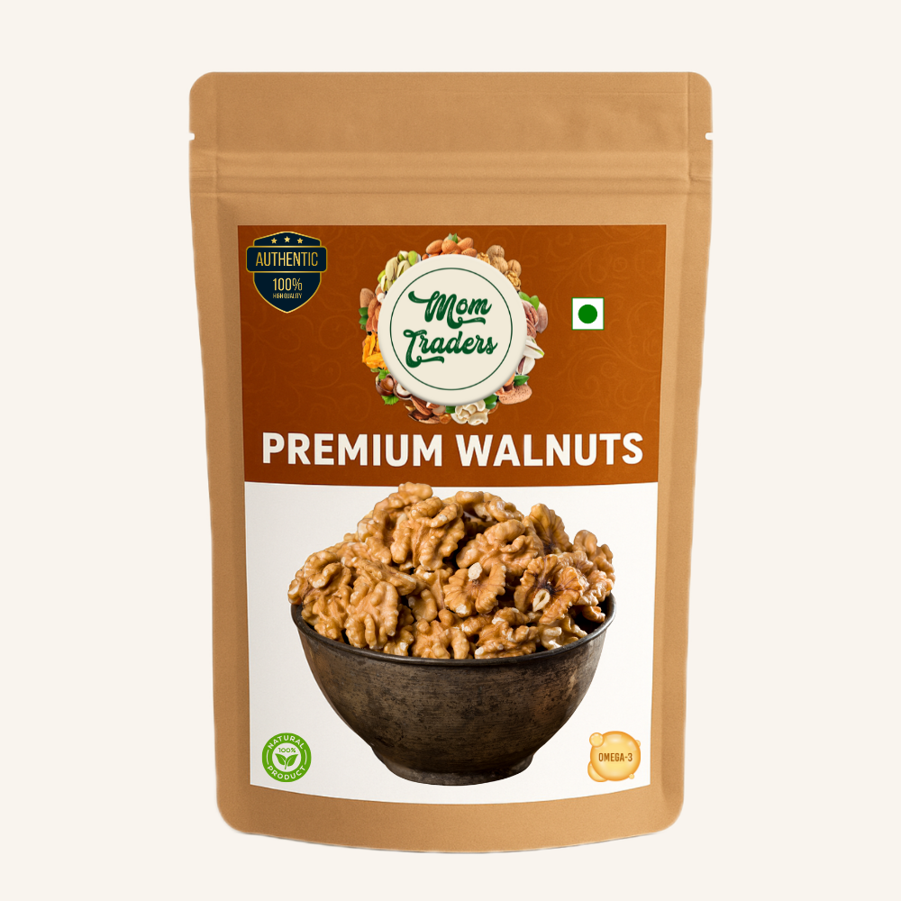 Premium Nuts & Figs Combo – Almonds, Walnuts & Dried Figs - Each  200 Grams  | Mom Traders