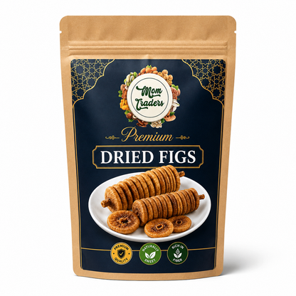 Premium Nuts & Figs Combo – Almonds, Walnuts & Dried Figs - Each  200 Grams  | Mom Traders