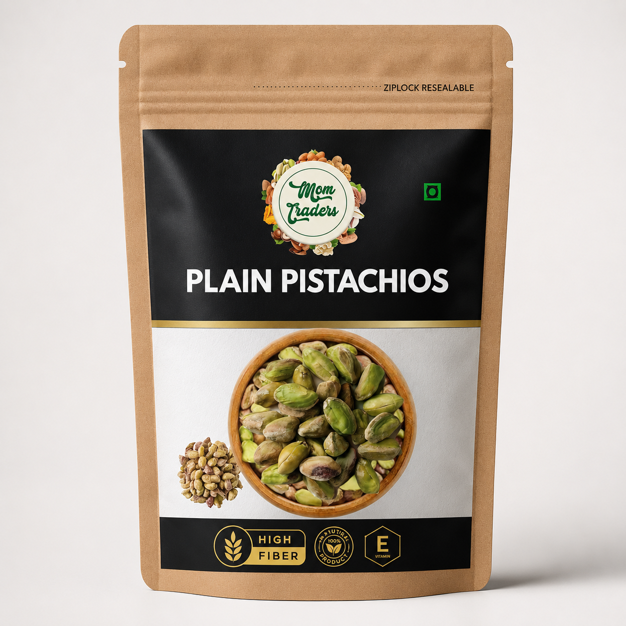 Plain Pistachio Kernels | 100% Natural Unsalted Pista
