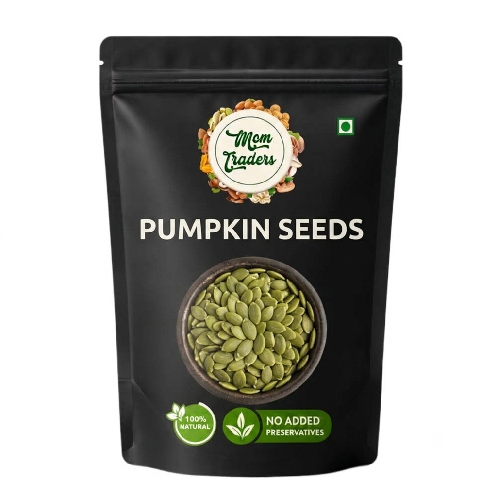 Mom Traders Premium Pumpkin Seeds | Crunchy & Nutrient-Dense Snack | 200 Grams