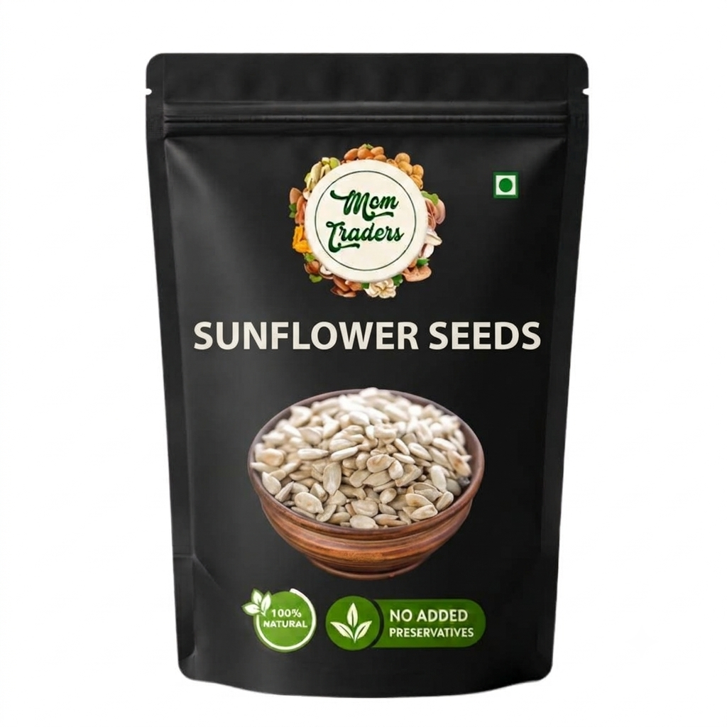 Mom Traders Pure Sunflower Seeds, 200g, Rich in Dietary Fibre & Protein, Source of Iron