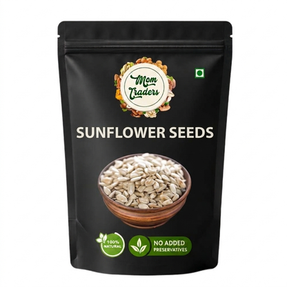 Mom Traders Pure Sunflower Seeds, 200g, Rich in Dietary Fibre & Protein, Source of Iron
