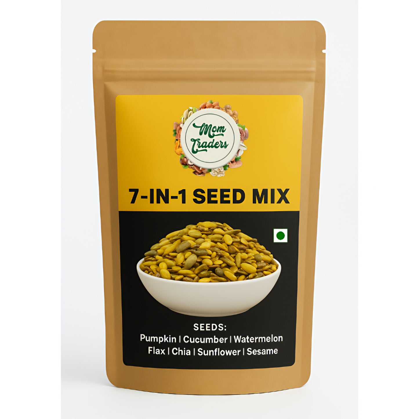 Mom's Healthy 7 in 1 seed super seed Mix - 700 Grams | Power Packed & Crunchy Snack