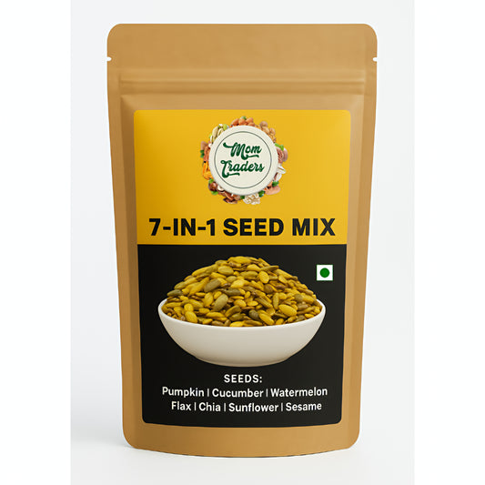 Mom's Healthy 7 in 1 seed super seed Mix - 700 Grams | Power Packed & Crunchy Snack